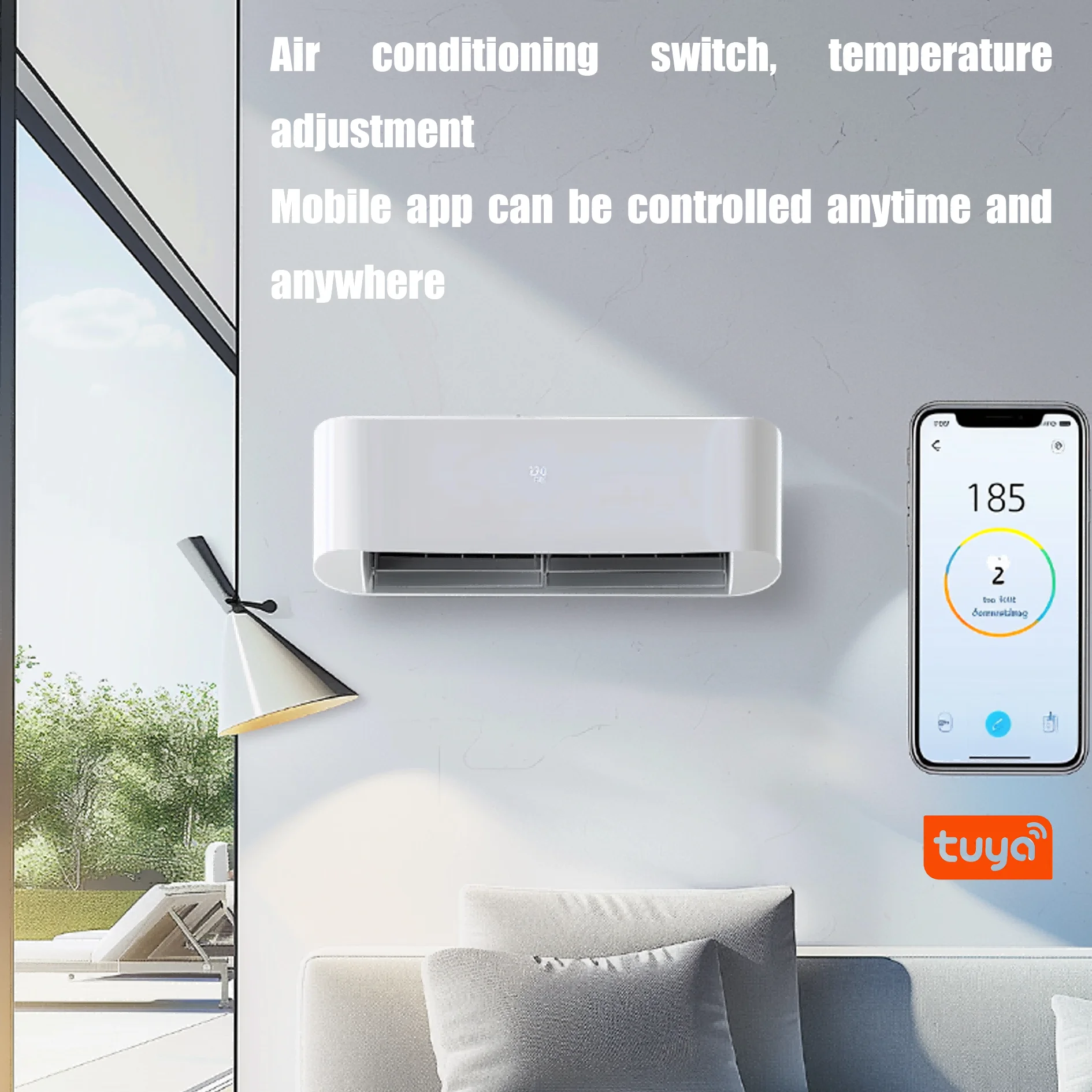 9000btu Hybrid ACDC Solar Air Conditioner For Apartment and House
