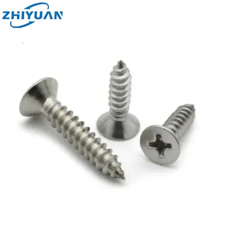 Крестовые утопленные винты с потайной головкой DIN 7997 для пластиковых или мательных панелей