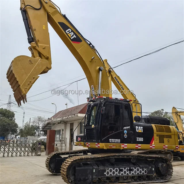 Практически новый японский подержанный экскаватор CAT336D гусеничный низкая цена для продажи