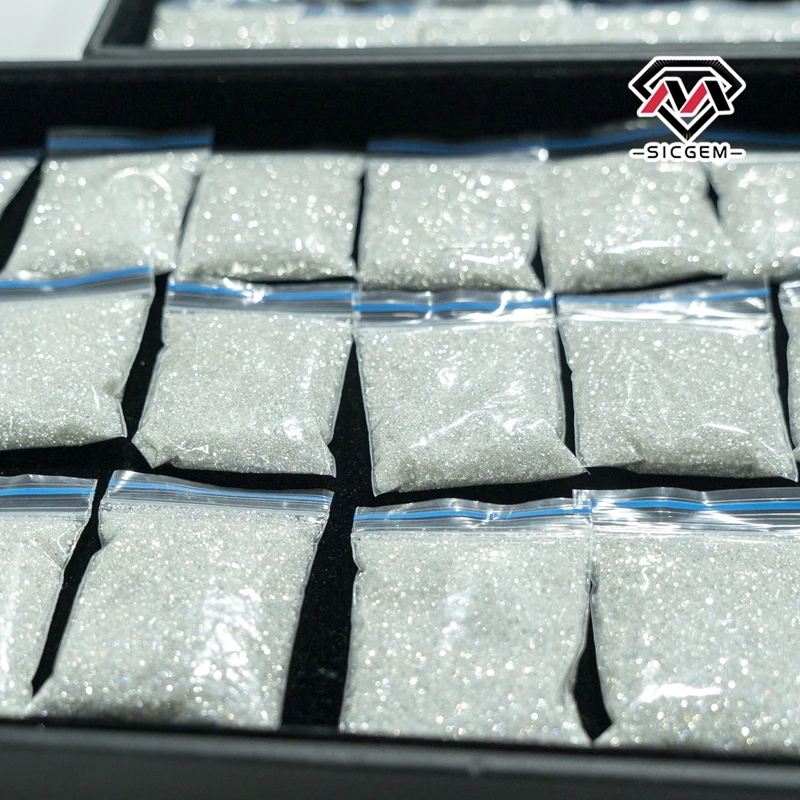 SICGEM свободный блестящий белый mlee Moissanite драгоценный камень DEF VVS качественный вес в наличии 0 8 мм 1 5 2 9 Муассанит