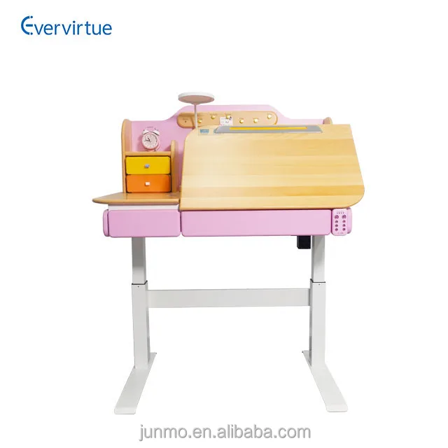 Для мальчиков и девочек, как умный эргономичный Электрический Регулируемый Детский рабочий стол, набор