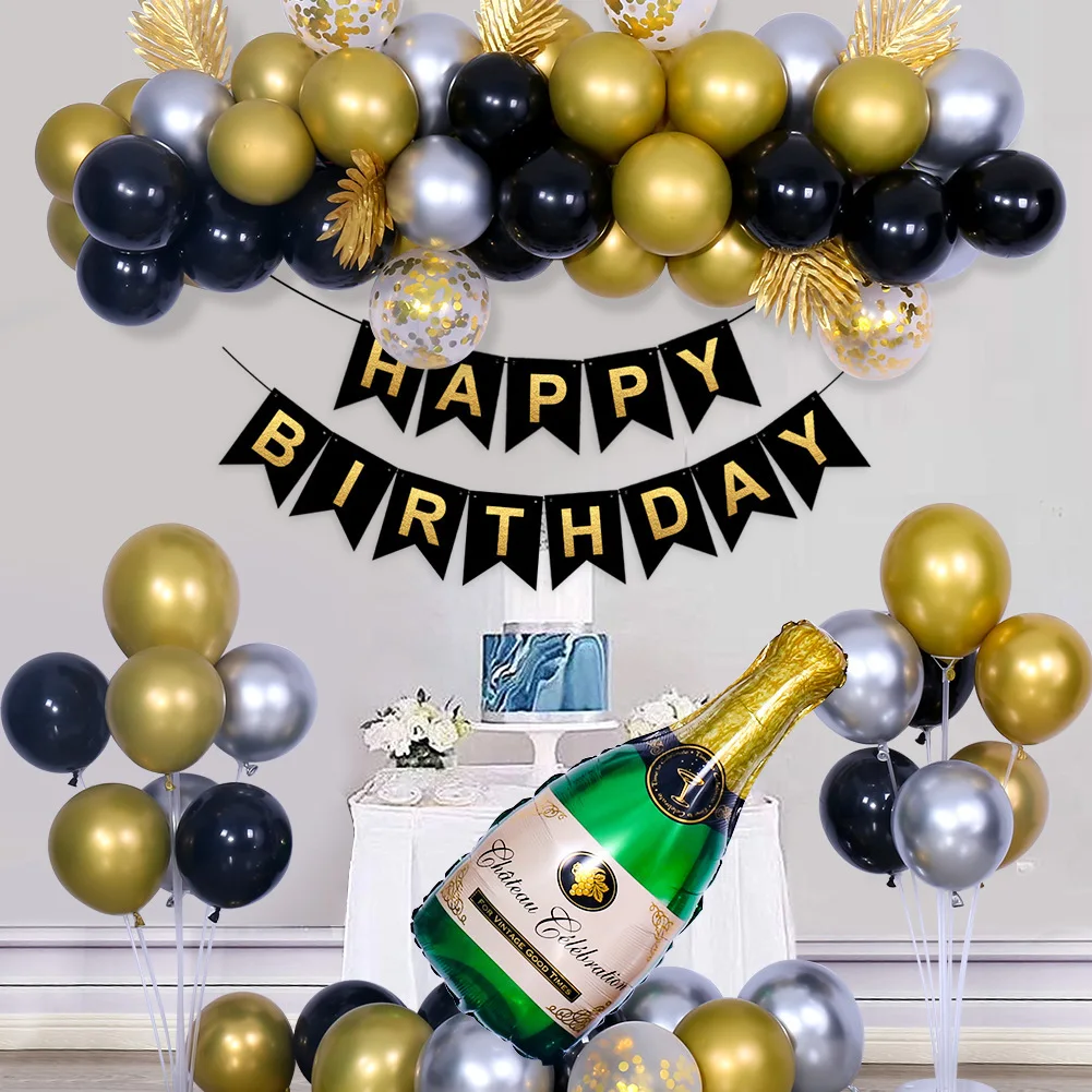 Birthdays Balloon Garland Arch Kit White Lavender Gold Confetti Balloon Arch for Birthday Wedding Baby Shower Decorations