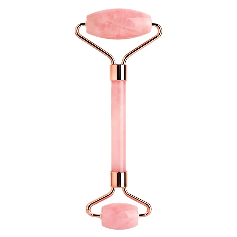 
Original jade dermaroller pink mini face lifting facial massager and gua sha set jade ice roller 