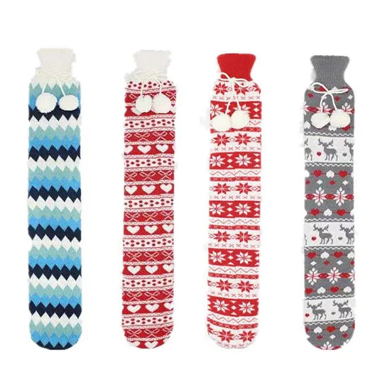 Long Water-filling Christmas limited Hot Water Bottle   with customized covers bag hot water for family