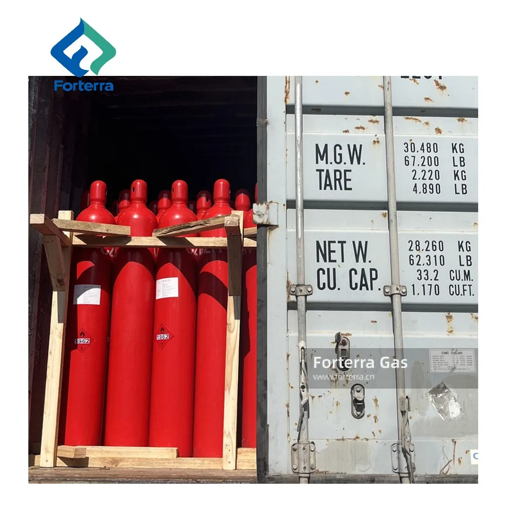 Factory Price High Purity 99.5% Ethylene Gas Tank 40L 47L 50L Liquid C2H4 Ethylene Gas for Fruit Ripening