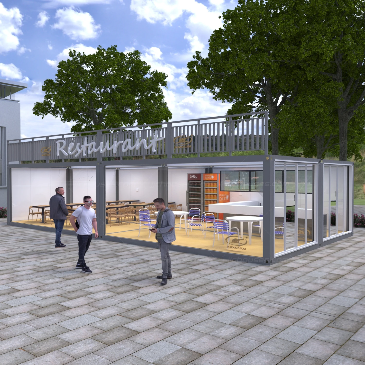 container houses for sale,prefabricated modular living pefab container restaurant house,German home model restaurant container