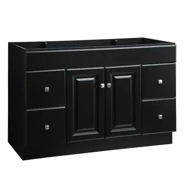 Vanity Sink Drawer Base 2Door 4 Drawer 48inches wide gray color