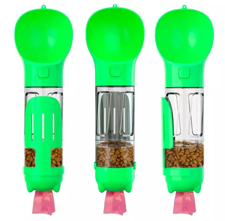 Pet Water Bottle Portable Dog Bowl Pet Cat Dog Water Dispenser with Eco Bag Shovel Best Accessories Gifts for Dogs Sustainable