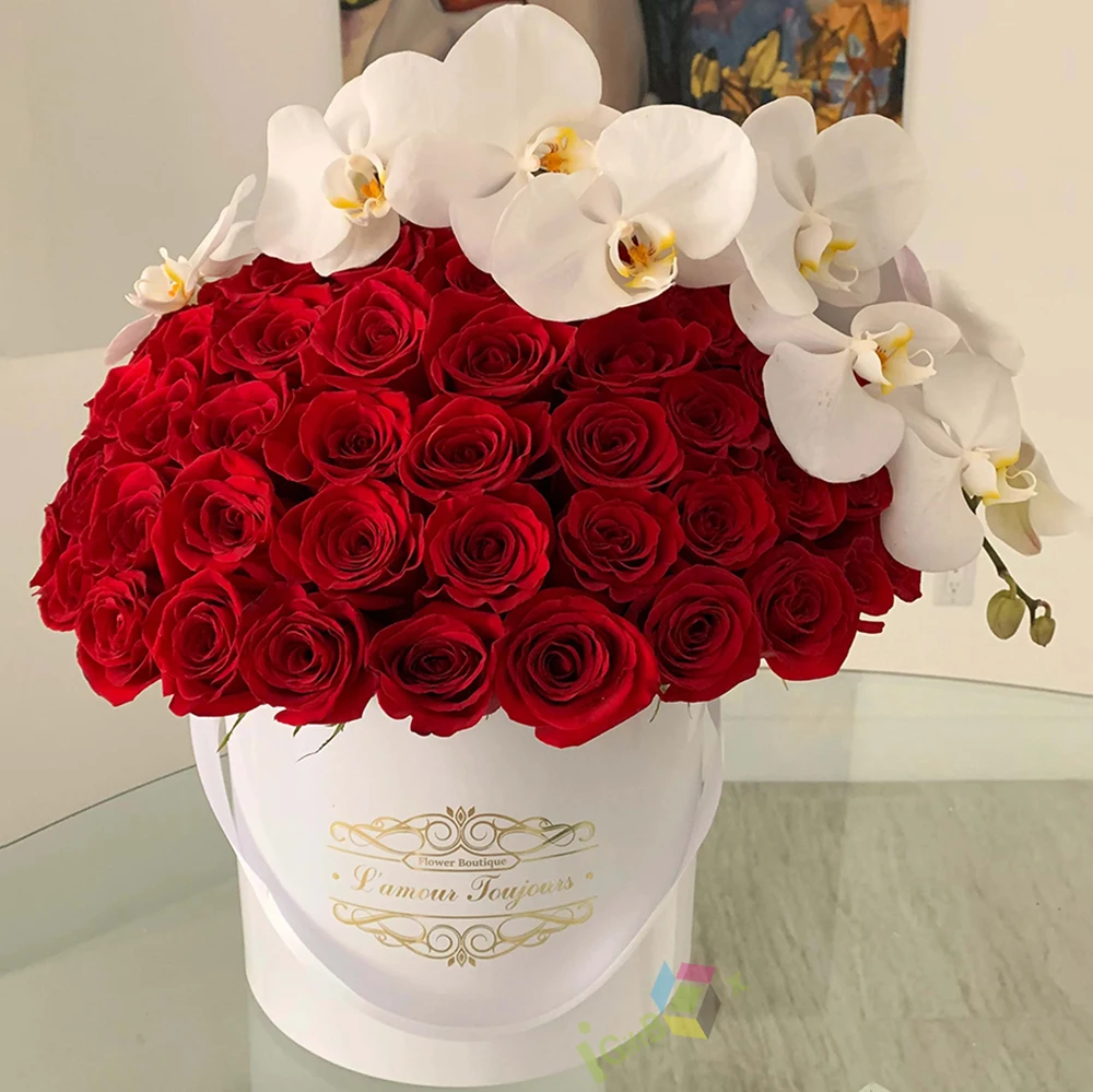 Heart Flower Gift Box Flower Delivery Box Cardboard Flower And Candy Box