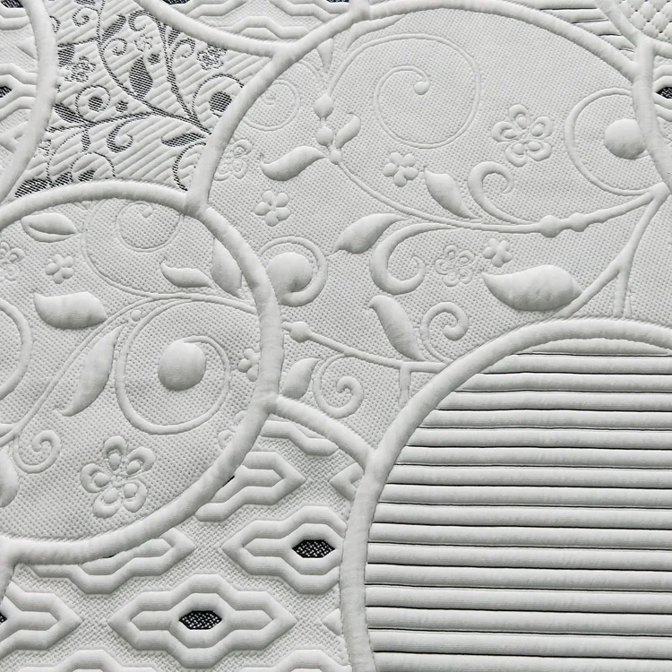 Factory Supply Home Decoration White Polyester Spandex Jacquard Fabric  For Home Textile