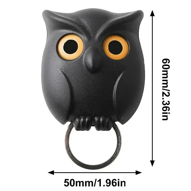Owl Key Hook Auto Blinking Cute Wall Storage Rack No Punch Storage Hooks Kitchen Home Wall Decoration Hooks