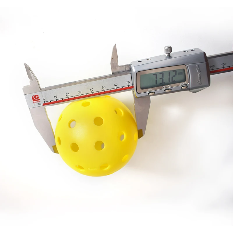 Cheap pickleball good rebound height pickleball standard size pickelball 24g indoor outdoor sport play ball