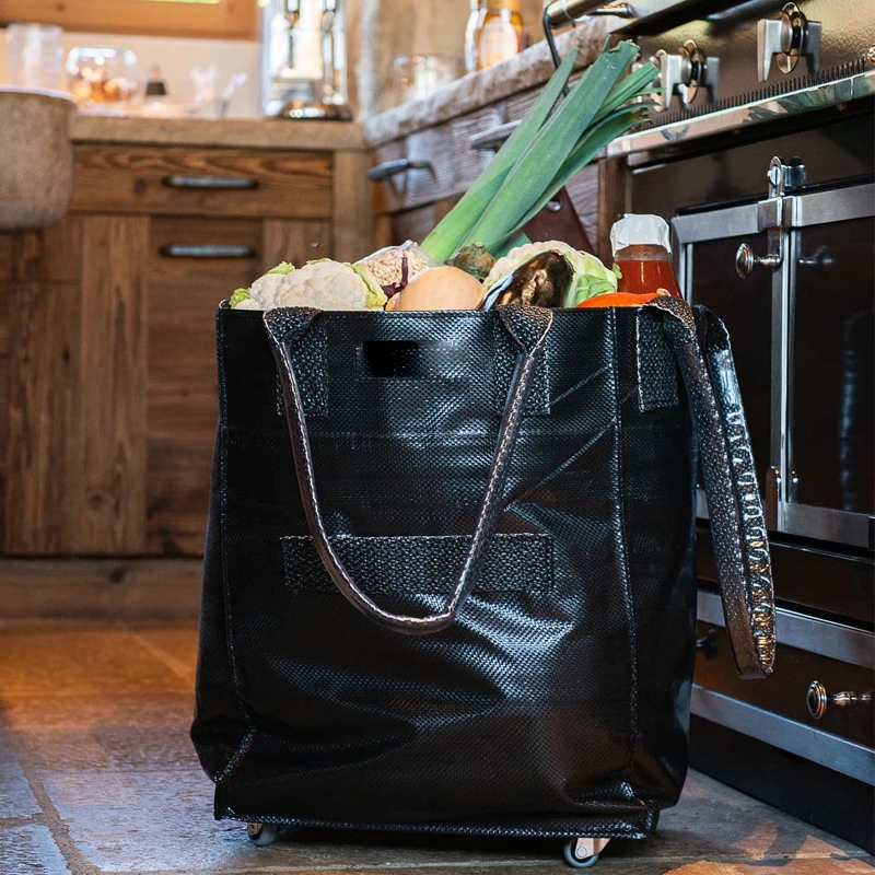 Factory Custom Multifunction Folding Large Capacity Travel Market With Wheels Grocery Vegetable Shopping Trolley Bag