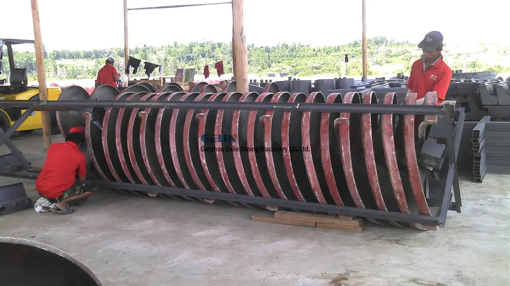 Горный спиральный желоб для хромита олова марганцевого колтана танталита железа ильменита
