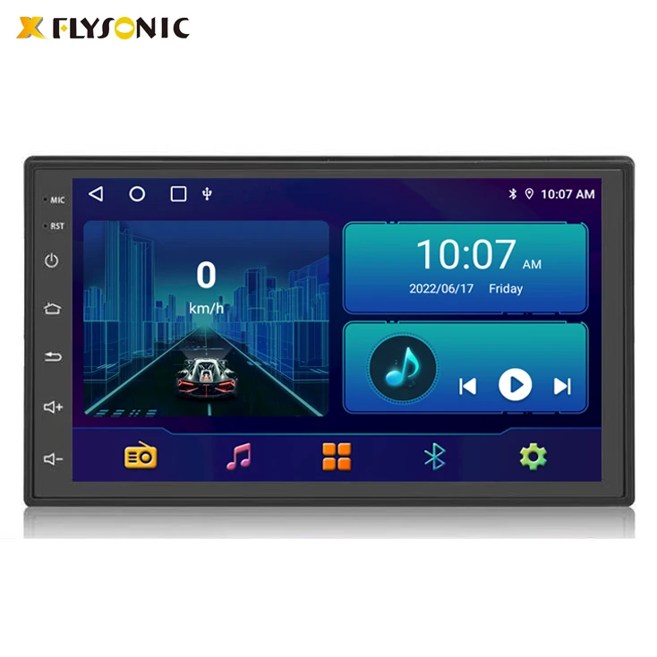 Flysonic 7 inch Universal Android System 1+32G Double Din Touch Screen Car Audio