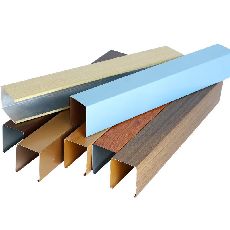 Decorative wooden panel aluminium design baffle slat grid wood grain acoustic access panel drop ceiling tiles