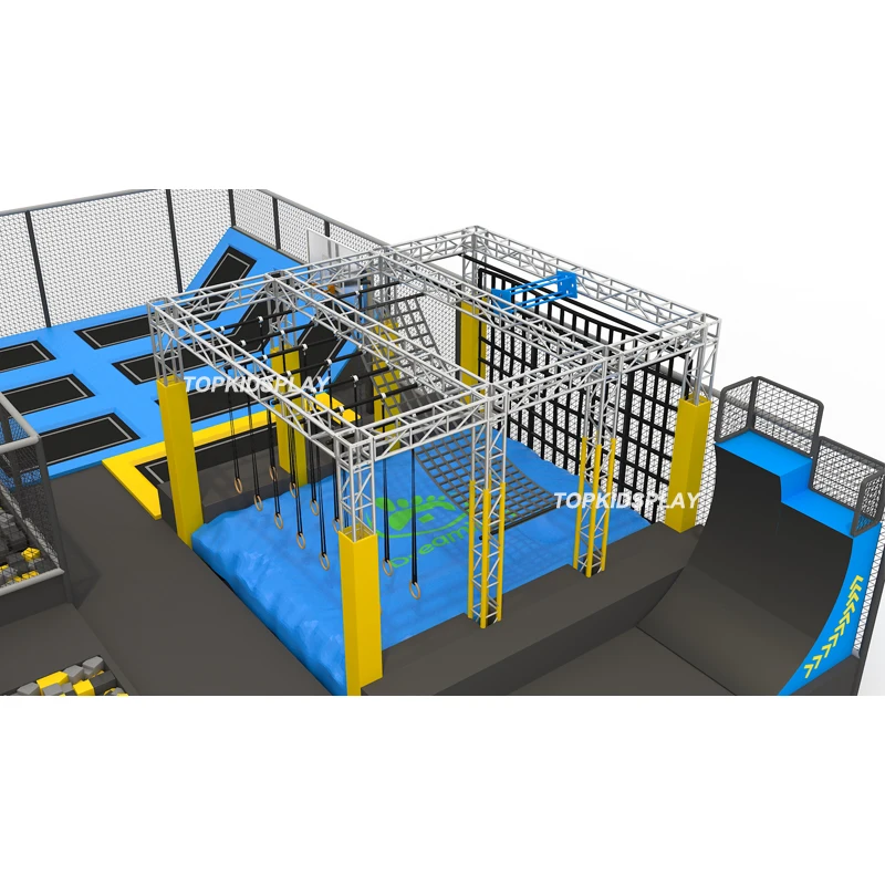 Factory Manufactures Indoor Playground Equipment Big Foam Ball Pit Rope Course Indoor Trampoline Kids Space Playground