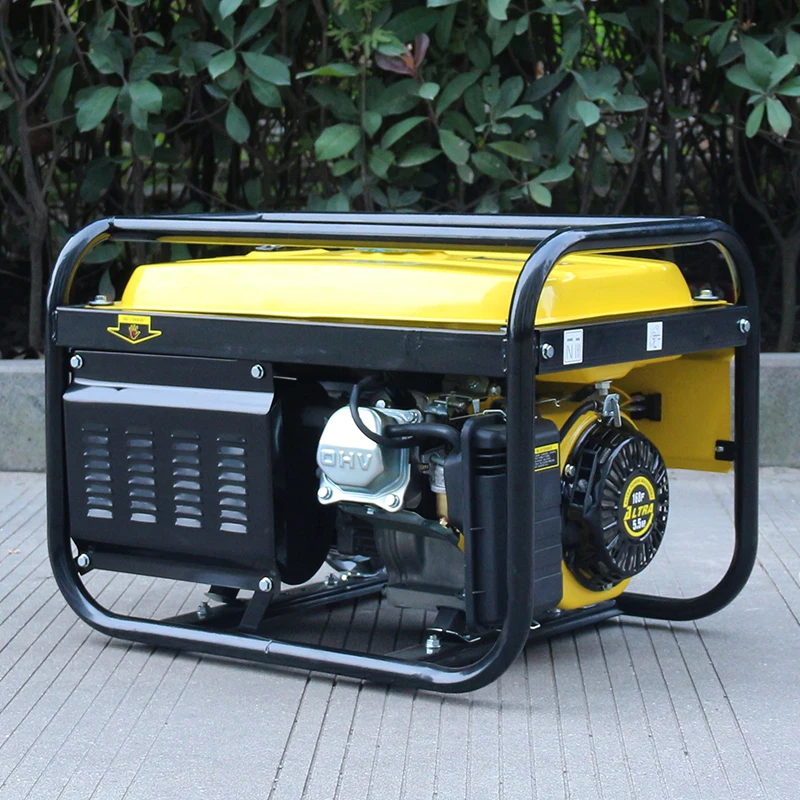 Bison Cheap Chinese 110 Volt Gasoline Generator 2.0 2.2Kw 6.5Hp Gasoline Engine Generator