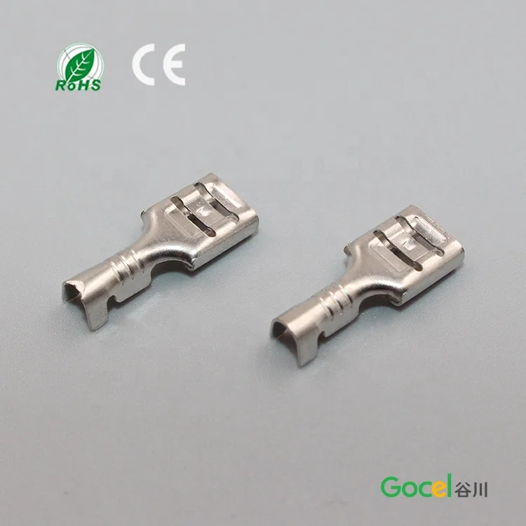 DJ622-D6.3B 6 3 мм Женский латунный провод с клеммой сечением фракции