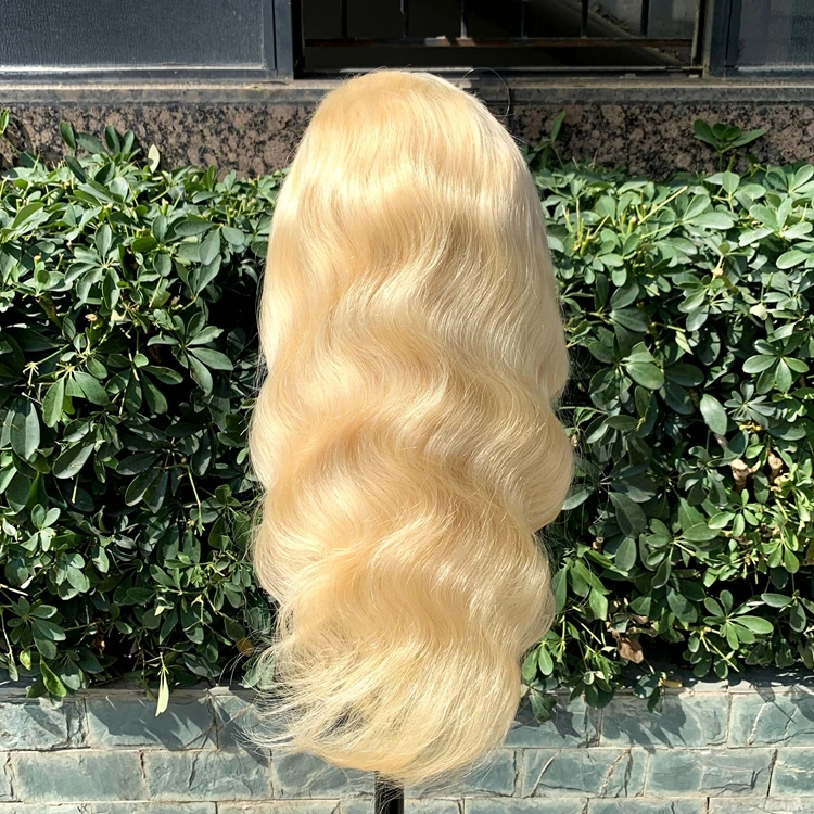 GD 100% Raw Human Hair Lace Front Blonde Wigs,Brazilian Human 613 Lace Front Wigs,Wholesale Cuticle Aligned Blonde Hair Wigs