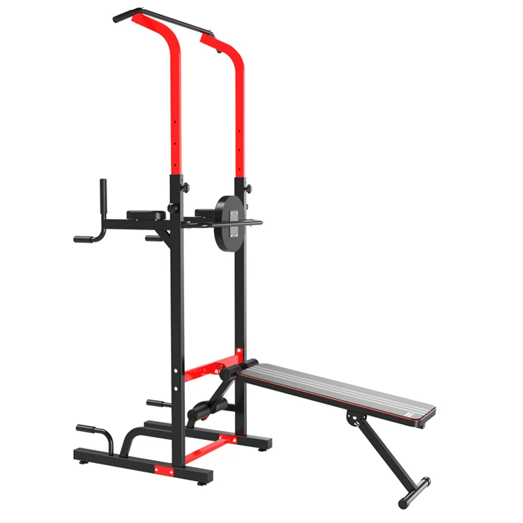 
Pull Up Chin Up Station Power Tower Sturdy Chin-Up Bar Stand Dip Station 