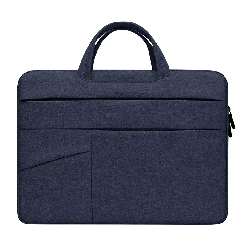 High Quality Custom Notebook Laptop Sleeve Bag Pouch Case Business Briefcase Handbag Polyester Leather PC Material Travel Inch