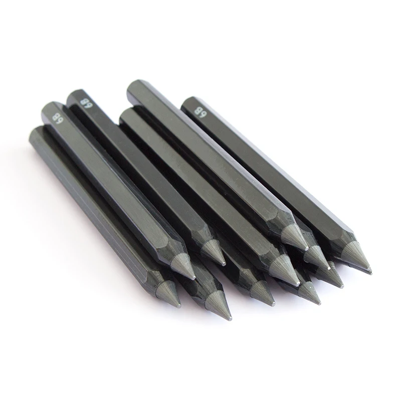 Professional 2B 4B 6B and 9B Compressed Graphite sketch drawing large hexagonal graphite stick