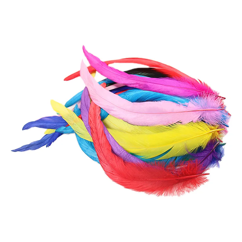 Wholesale of natural pheasant tail feather 25-30cm bleached dyed pheasant purple tail feather decoration crafts