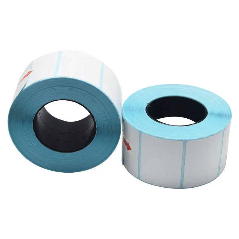 Fanfold custom colored shipping jumbo sticker 58x40 4 x 6  thermal label