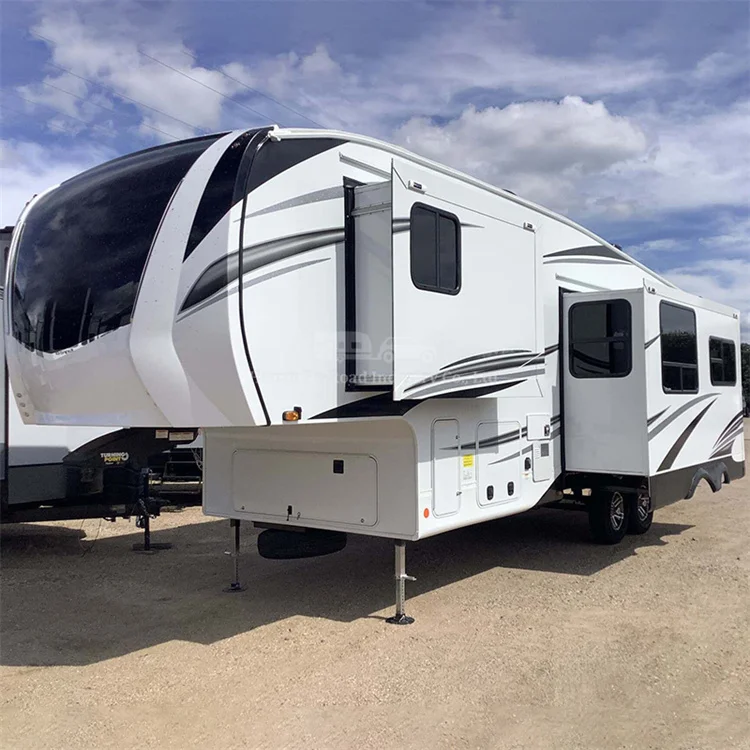 Large Size Luxury And High Quality 6-10 Person Mobile Motorhome Travel Trailer Camper Caravan 5Th Wheel Rv