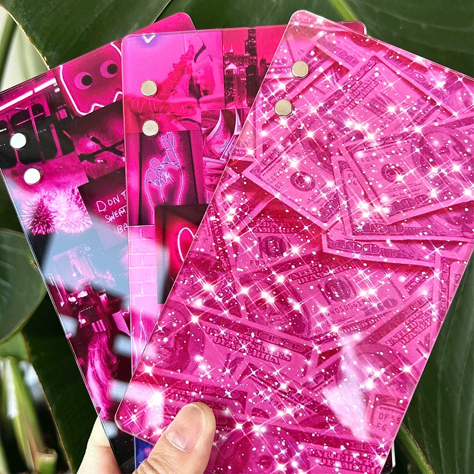 Custom Design Lash Tile Eyelash Pallet Private Label Magnetic Acrylic Pink Lash Tile With Glue Holder Magnet