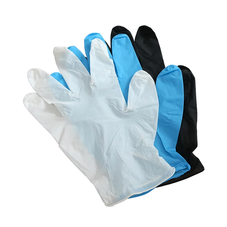 Xingyu powder free nitrile gloves food prep  Black  Nitrile Protective Gloves Nitrile Gloves colorful  heavy duty