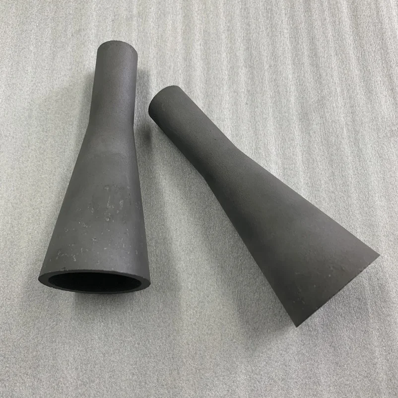 Good wear resistance sic silicon carbide ceramic conical nozzle for metallurgy