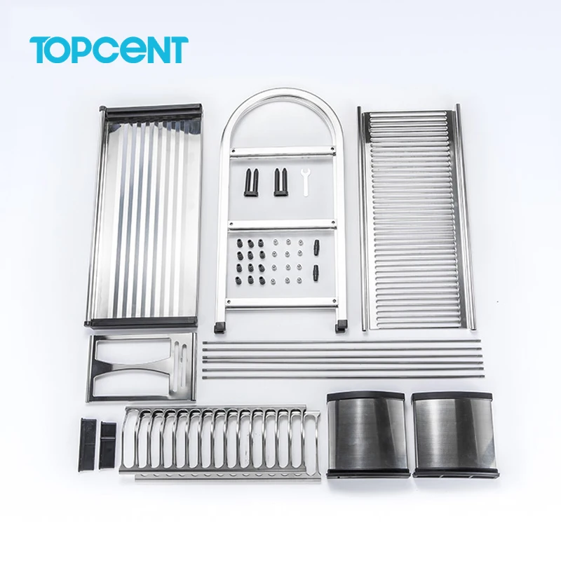 Кухонный стеллаж для посуды Topcent 304 из нержавеющей стали 2/3