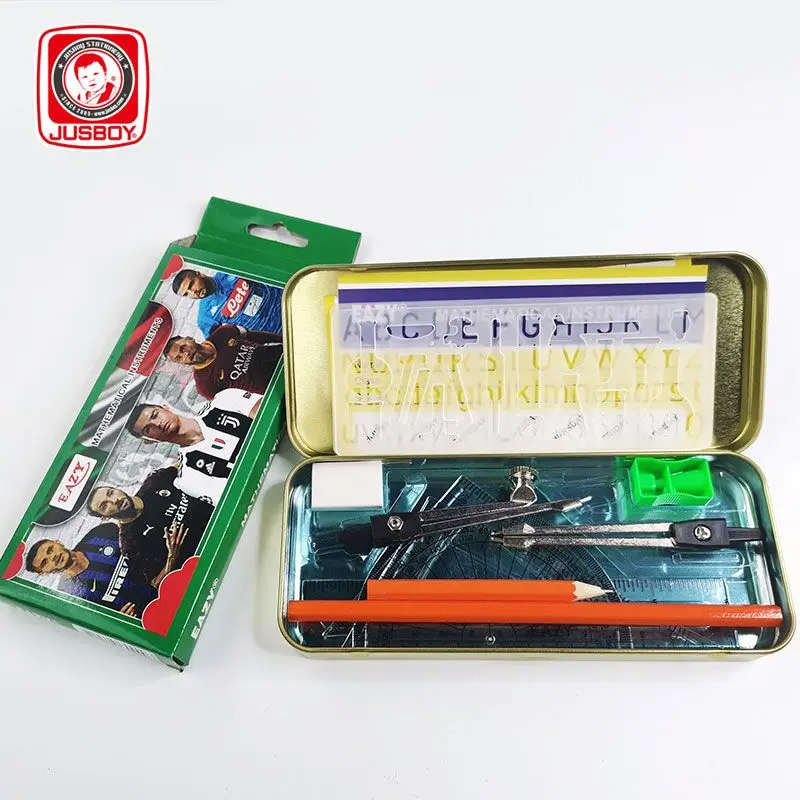 Геометрическая коробка математический набор для детей компас