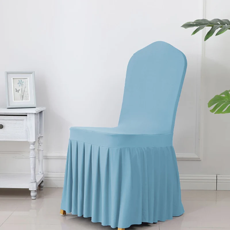 Wholesale High Quality White Folding Chair Cover Custom Luxury Chair Cover for Banquet Wedding