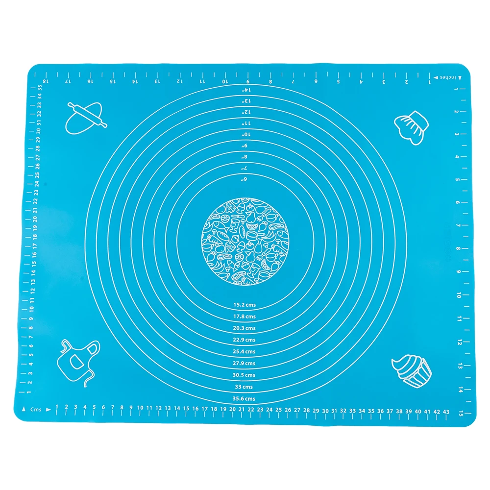 Good Properties Antifouling Smooth Surface Anti Slip 400*500*0.4mm Silicone Pastry Mat/Silicone Dough Mat/Kneading Mat