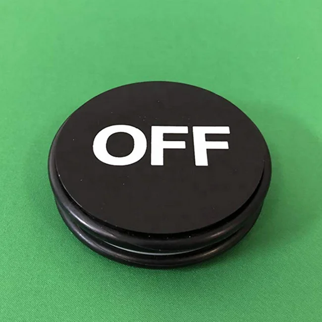 Double-Sided Casino Grade ON/Off Craps Dealer Puck , 3 Inch Diameter