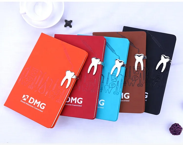 
Dental gifs notebook Diary with logo Leather notebook Paper diary A5 
