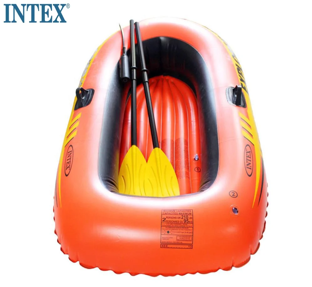 INTEX 58331 Double Inflatable Canoe Kayak Charge To Rescue The Drift Boat