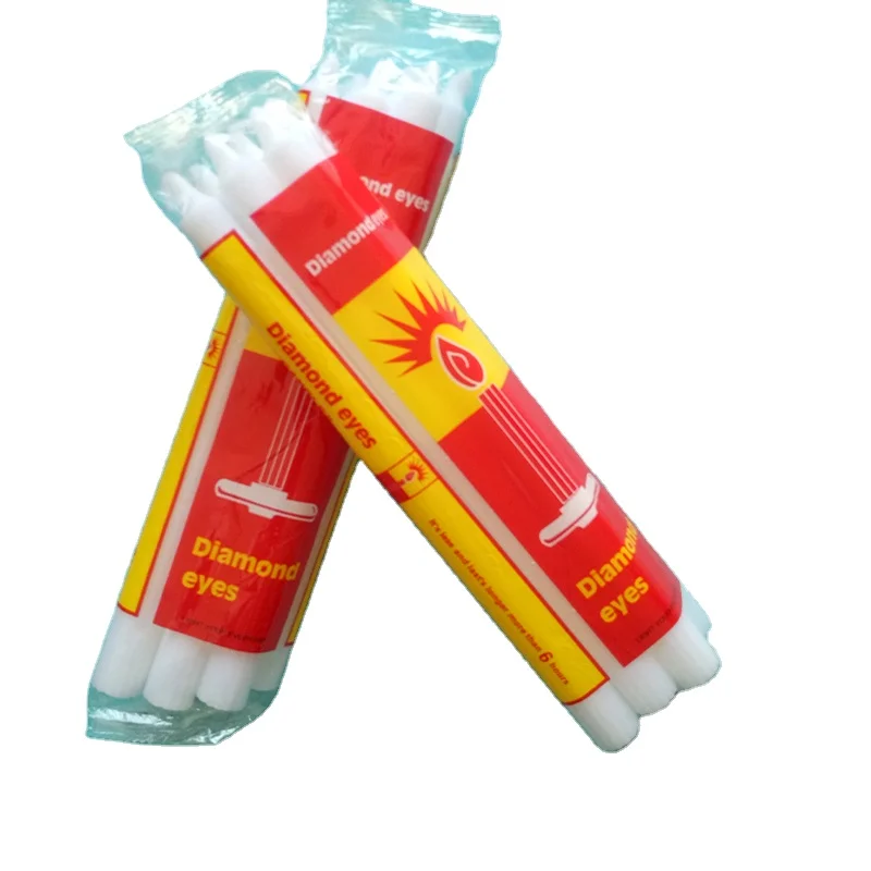 No tears and no smoke White fluted Candle  to Angola market