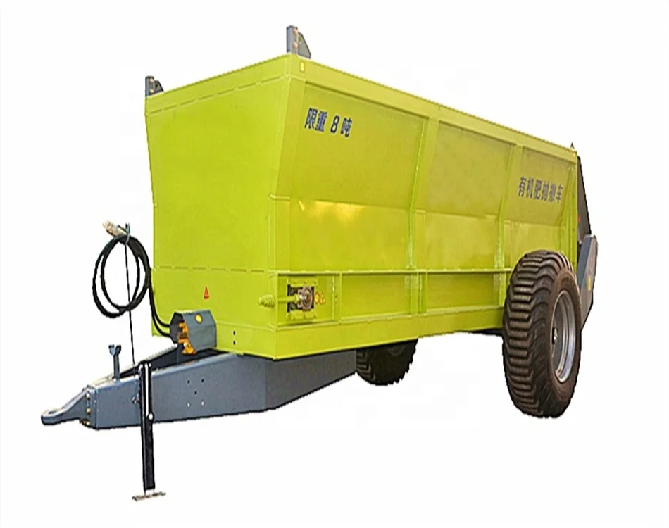 8ton Spreader Manure Trailer From China Hydraulic Multitasking Manure Spreader and Carriage Trailer