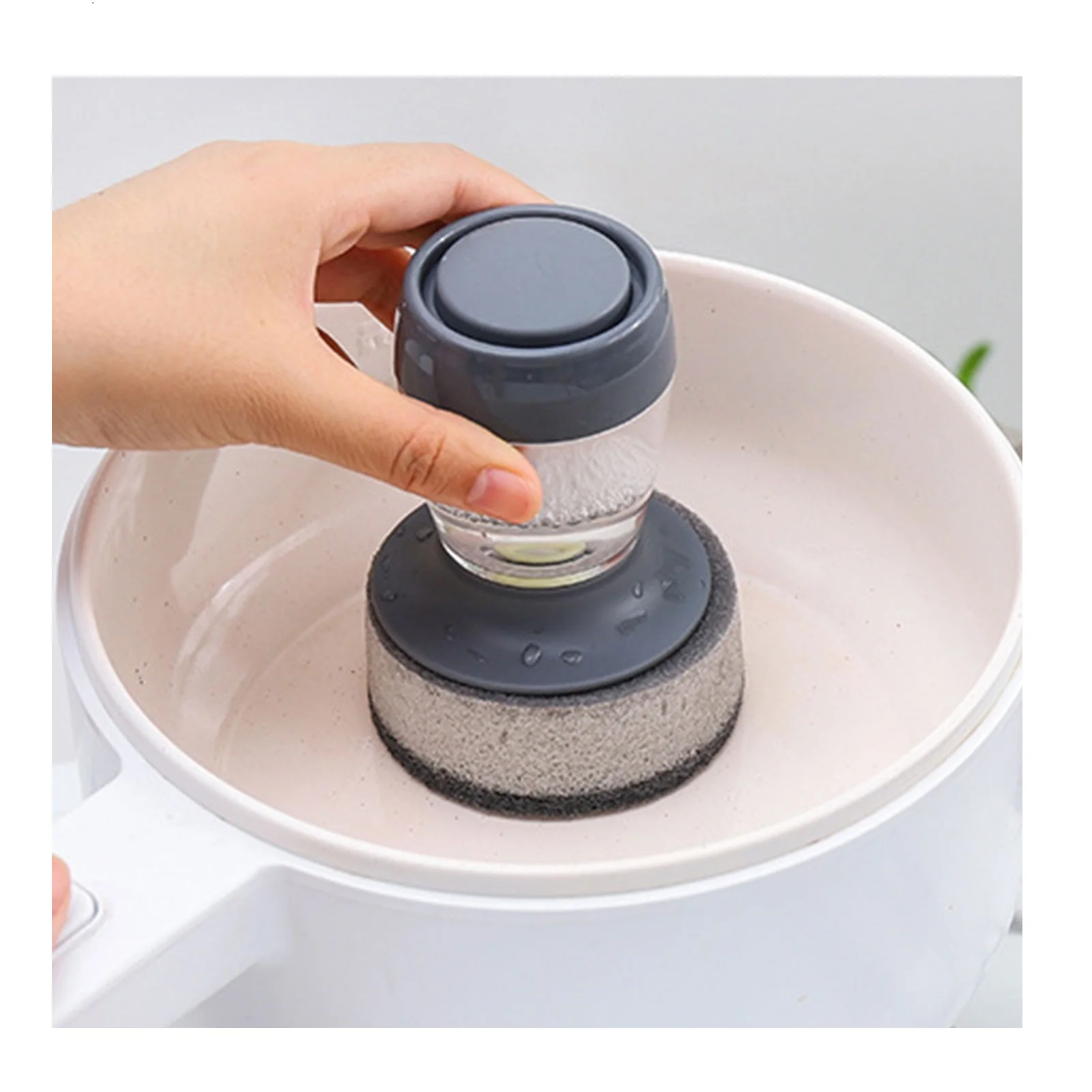 Dish Brush with Soap Dispenser, High Quality Kitchen Dish Scrubber, Dishwashing Brush for Washing and Cleaning of Pots and Pans