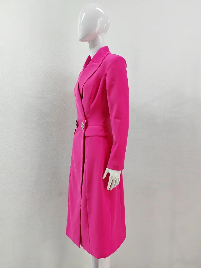 Custom Made To samll order Fashion Women Winter Long Coat Plus Size Pink Ladies Long  Winter Coats