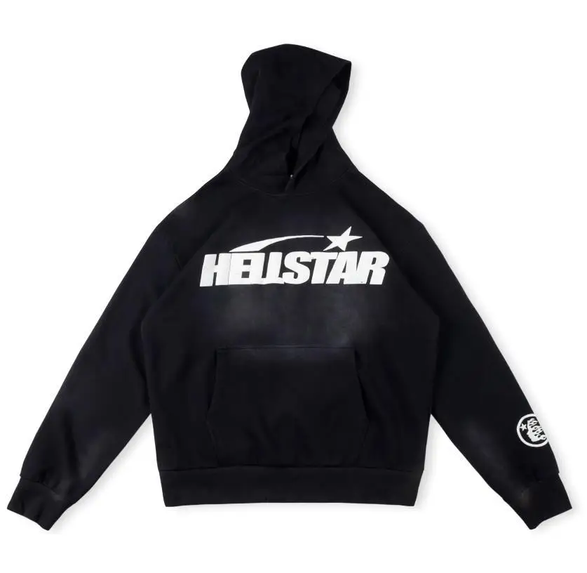 King Mcgreen Star Y2K Streetwear Hoodie Sweatshirt Men Hellstar Oversized Hoodie Harajuku Gothic Long Sleeved Pullover Hoodie