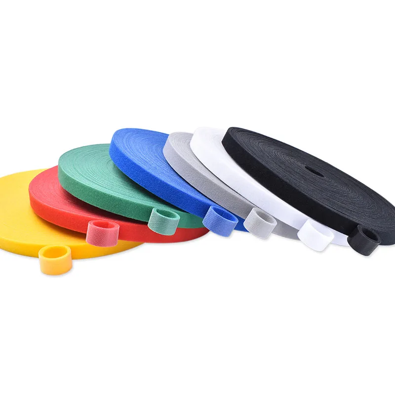 2022 Amazon hot selling hook and loop  double side hook and loop back to back cable tie