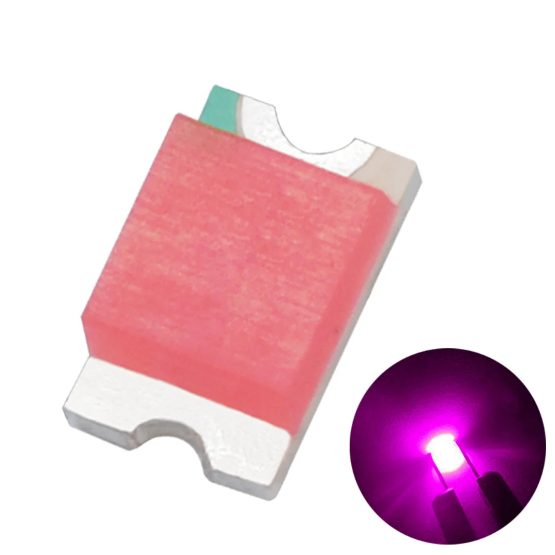 Czinelight Custom Smd 0805 светодиодный кристалл розового цвета бусина для поверхностного монтажа Ультраяркий светоизлучающий