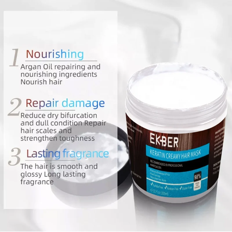 Customize Logo Low MOQ Hot Selling Keratin Treatment Hair Care Moisturizing Organic Hair Mask Private label Moroccan Hair Oil
