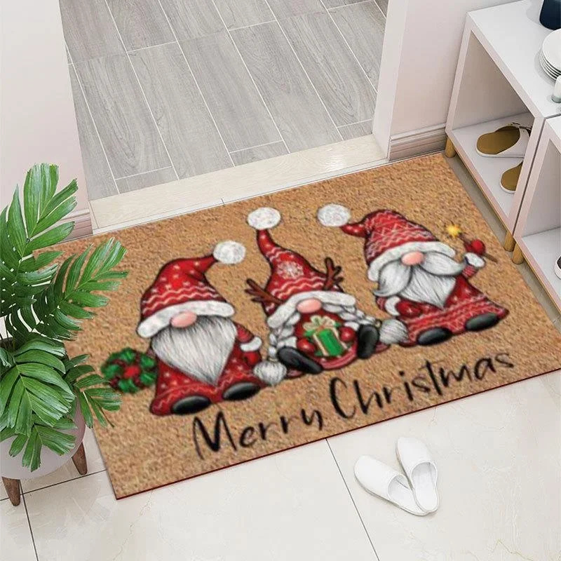JM Modern Crystal Velvet Floor Mat Non-Slip Absorbent Foot Pads Bedroom Corridor Entrance Wholesale Christmas Carpet