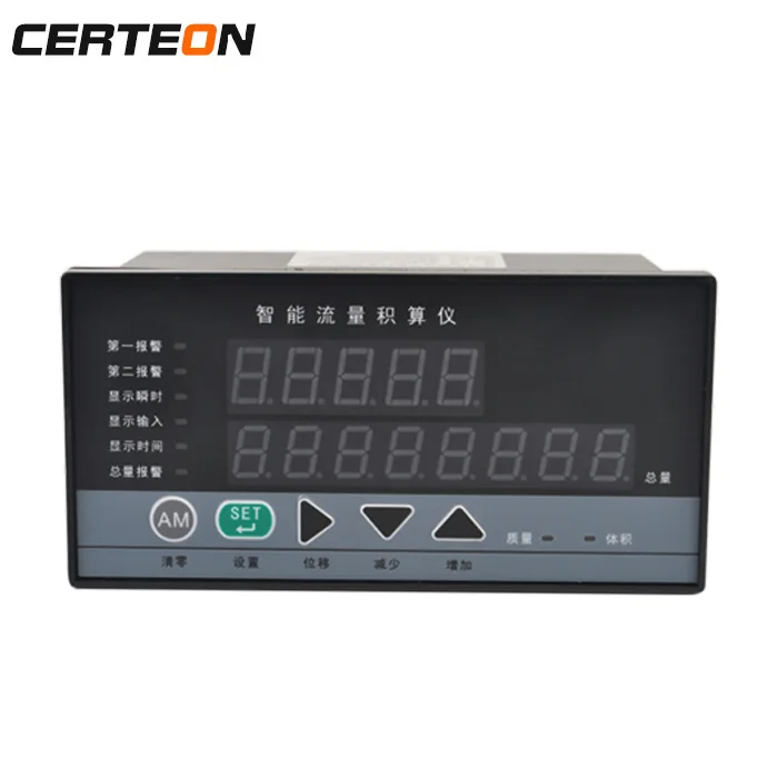 Intelligent liquid Oil water gas flow meter indicator totalizer digital flow controller with temperature pressure compensation